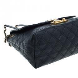 Pre Owned Marc Jacobs Black Quilted Leather XL Baroque Single Shoulder Bag