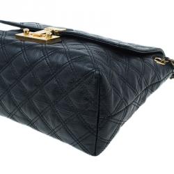 Pre Owned Marc Jacobs Black Quilted Leather XL Baroque Single Shoulder Bag