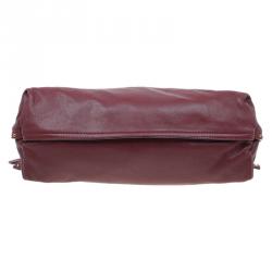 Pre Owned Marc Jacobs Burgundy Leather Rio Paradise Satchel Bag