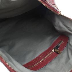 Pre Owned Marc Jacobs Burgundy Leather Rio Paradise Satchel Bag