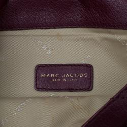 Pre Owned Marc Jacobs Purple Quilted Leather Eugenie Clutch