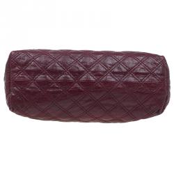 Pre Owned Marc Jacobs Burgundy Quilted Leather The XL Shoulder Bag