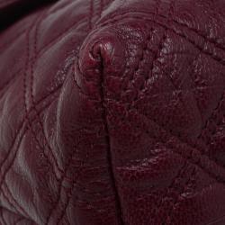Pre Owned Marc Jacobs Burgundy Quilted Leather The XL Shoulder Bag