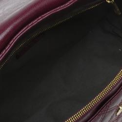 Pre Owned Marc Jacobs Burgundy Quilted Leather The XL Shoulder Bag