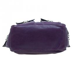 Pre Owned Marc Jacobs Purple Leather Blake Hobo