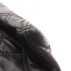 Pre Owned Marc Jacobs Black Quilted Leather Large Baroque Shoulder Bag