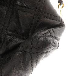 Pre Owned Marc Jacobs Black Quilted Leather Large Baroque Shoulder Bag