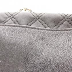 Pre Owned Marc Jacobs Black Quilted Leather Large Baroque Shoulder Bag