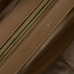 Pre Owned Marc Jacobs Light Pink/Brown Leather and Calf Hair Rockstar Jennifer Shoulder Bag