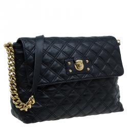 Pre Owned Marc Jacobs Black Quilted Leather The XL Shoulder Bag