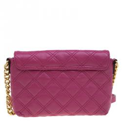 Pre Owned Marc Jacobs Pink Quilted Leather Small Single Shoulder Bag