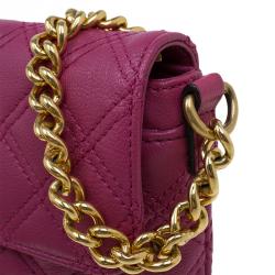 Pre Owned Marc Jacobs Pink Quilted Leather Small Single Shoulder Bag