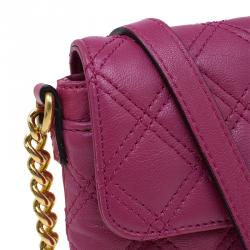 Pre Owned Marc Jacobs Pink Quilted Leather Small Single Shoulder Bag