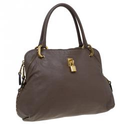 Pre Owned Marc Jacobs Brown Leather Paradise Rio Satchel