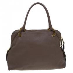 Pre Owned Marc Jacobs Brown Leather Paradise Rio Satchel
