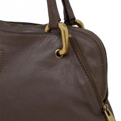 Pre Owned Marc Jacobs Brown Leather Paradise Rio Satchel