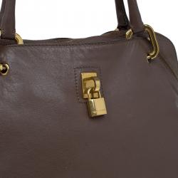 Pre Owned Marc Jacobs Brown Leather Paradise Rio Satchel