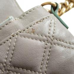 Pre Owned Marc Jacobs Grey Leather Baroque Large Single Shoulder Bag