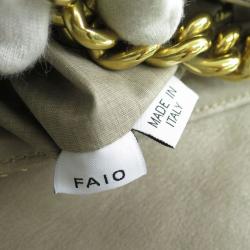 Pre Owned Marc Jacobs Grey Leather Baroque Large Single Shoulder Bag