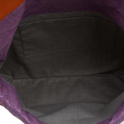 Marc Jacobs Purple/Orange Quilted Leather Oversized Clutch