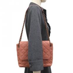 Pre Owned Marc Jacobs Pink Quilted Leather Large Baroque Single Shoulder Bag