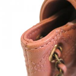 Pre Owned Marc Jacobs Pink Quilted Leather Large Baroque Single Shoulder Bag