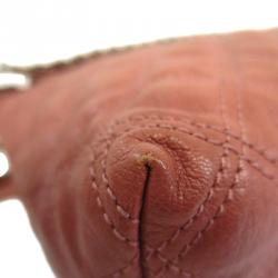 Pre Owned Marc Jacobs Pink Quilted Leather Large Baroque Single Shoulder Bag