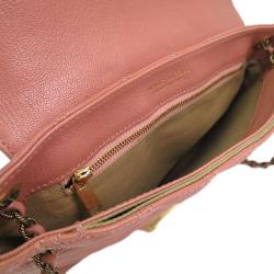 Pre Owned Marc Jacobs Pink Quilted Leather Large Baroque Single Shoulder Bag