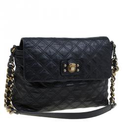 Pre Owned Marc Jacobs Black Quilted Leather The XL Shoulder Bag