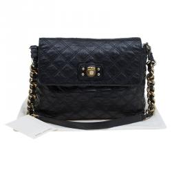 Pre Owned Marc Jacobs Black Quilted Leather The XL Shoulder Bag