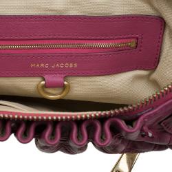 Pre Owned Marc Jacobs Burgundy Quilted Leather Cecilia Satchel