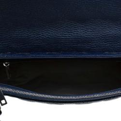 Pre Owned Marc Jacobs Blue Quilted Patent Leather Single Flap Shoulder Bag