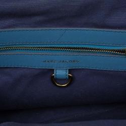 Pre Owned Marc Jacobs Blue Quilted Leather Robert Leslie Stam Satchel
