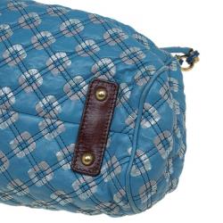 Pre Owned Marc Jacobs Blue Quilted Leather Robert Leslie Stam Satchel