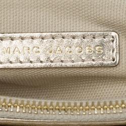 Pre Owned Marc Jacobs Gold Quilted Leather Large Bow Shoulder Bag