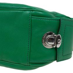 Pre Owned Marc Jacobs Green Leather Small Katie Shoulder Bag