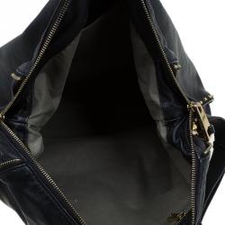 Pre Owned Marc Jacobs Black Leather Kate Lock Hobo