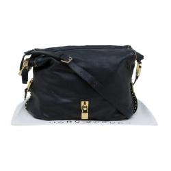 Pre Owned Marc Jacobs Black Leather Kate Lock Hobo
