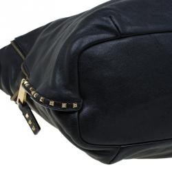 Pre Owned Marc Jacobs Black Leather Kate Lock Hobo
