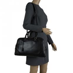 Pre Owned Marc Jacobs Black Leather The Venetia Bowling Bag
