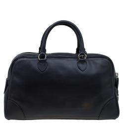 Pre Owned Marc Jacobs Black Leather The Venetia Bowling Bag