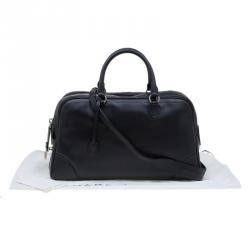 Pre Owned Marc Jacobs Black Leather The Venetia Bowling Bag