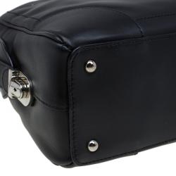 Pre Owned Marc Jacobs Black Leather The Venetia Bowling Bag