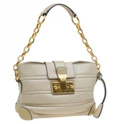 Pre Owned Marc Jacobs Beige Leather Mariah Shoulder Bag
