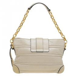 Pre Owned Marc Jacobs Beige Leather Mariah Shoulder Bag