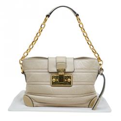 Pre Owned Marc Jacobs Beige Leather Mariah Shoulder Bag