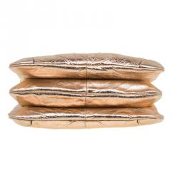 Pre Owned Marc Jacobs Metallic Rose Quilted Leather Shoulder Bag