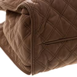 Pre Owned Marc Jacobs Beige Quilted Leather Juliette Chain Handle Tote