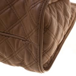 Pre Owned Marc Jacobs Beige Quilted Leather Juliette Chain Handle Tote