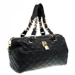 Pre Owned Marc Jacobs Black Quilted Leather Shoulder Bag